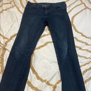 Hayden Skinny Lucky Brand Dark Blue Women's Straight-Leg Jeans